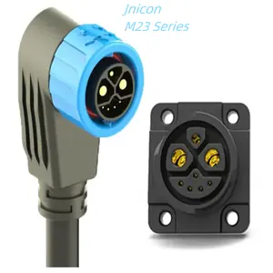 Cabo impermeável bonde do pino M23 M16 M12 do adaptador 6 do controlador Jnicon do conector do atuador do sensor IP67 8