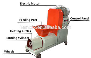 Machine à briquettes à vis pour la fabrication de briquettes de charbon de bois à partir de coques de riz, de coques de noix de coco et de bois de chauffage - Product Image 2