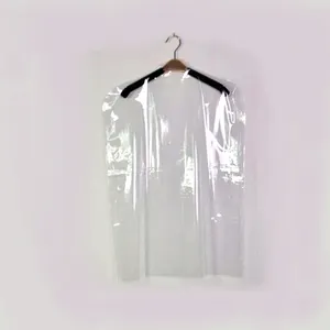 Saco de vestuário biodegradável, saco de plástico de roupas 3 em 1 pendurado para empacotar a peva de organza lã grande lã para cobrir vestido