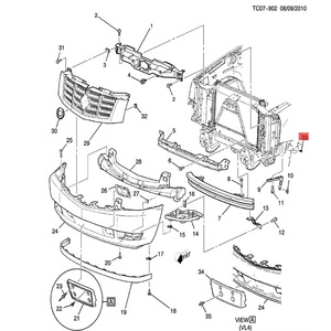 Front Grille Mounting <b>Clips</b> 15078238 For Buick Chevrolet Cadillac Hummer Manganese Steel Replacement Repair Parts - Product Image 4