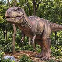 Dinosaure animatronique en silicone sur mesure, simulé, à commande par servomoteur, fabriqué sur mesure pour le centre National Geographic