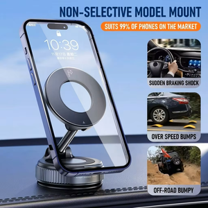 ที่ยึดโทรศัพท์ใน<span class=keywords><strong>รถ</strong></span>ยนต์แบบแม่เหล็กดูดสุญญากาศ ปรับได้ 360 องศา ผลิตจากโลหะผสม สำหรับติดตั้งบนแผงหน้าปัด ใช้งานได้กับโทรศัพท์ทุกรุ่น ยึดติดแน่น ใช้งานได้ทุกวัน - Product Image 3