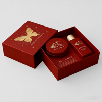 Nouvelle conception de boîte cadeau en carton rigide recyclable pour kit d'huiles essentielles, parfum, cosmétiques, crème corporelle, emballage avec doublure en éponge, tendance