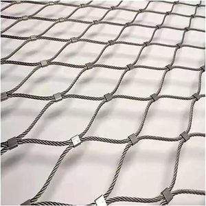 Stainless Steel Rope <b>Mesh</b> Balcony Stair Boundary Protection Net Impact Resistance Woven <b>Wire</b> Fence - Product Image 1