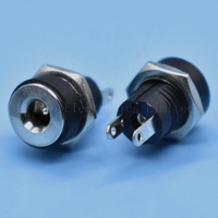 Mini DC-022B 5.5x2.1mm 2-Pin Soket Daya DC Tembaga Tahan Air Jack Colokan Listrik Berperingkat IP56