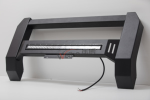Accesorios para Camionetas Todoterreno 4X4, Barra Protectora de Parrilla Delantera Modular con Iluminación LED de Acero para GMC Sierra 1500 - Product Image 5