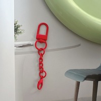 Petit loquet de porte, chaîne à 4 sections, 14 fermoirs mousquetons, émail cuit, accessoire de bricolage pour bijoux et sacs, crochet porte-clés en alliage de zinc