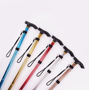 Bâton de marche réglable en gros, canne télescopique rétractable, bâton de randonnée pliable et portable pour personnes âgées en extérieur - Product Image 3