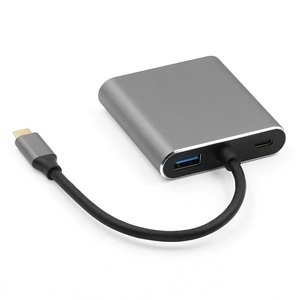 <span class=keywords><strong>Adaptateur</strong></span> Type-C vers double <span class=keywords><strong>HDMI</strong></span> avec concentrateur USB 3.0 PD 60W Station d'accueil 4-en-1 avec 2 ports <span class=keywords><strong>HDMI</strong></span> 4K doubles USB C Dock USB-C - Product Image 2