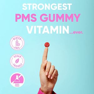 PMS บรรเทา Gummies PMS Gummy วิตามินสำหรับผู้หญิงและวัยรุ่นอาหารเสริม PMS Gummies - Product Image 2