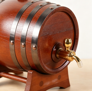 Fût à vin personnalisé gravé OEM en bois pour whisky et bière avec robinet et support – Stockage et vieillissement de spiritueux pour bar à domicile – Vente en gros - Product Image 4