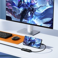 Adaptador SAMZHE de Tipo-C a HDMI Hembra, Convertidor USB-C Thunderbolt 4/5 Compatible con Pantalla 4K HD, para Laptop, Teléfono, Mac, iPad