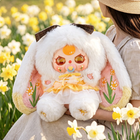 Vente en gros de poupées en peluche de grande taille 800% de la série Baby Three Flower World, boîte mystère, figurine mignonne, cadeau pour filles