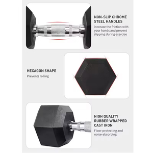 Julyfit Thể Thao Lục Giác Cao Su Quả Tạ Đặt Lục Giác Quả Tạ Trẻ Em Thiết Bị Tập Thể Dục Tạ Có Thể Điều Chỉnh Quả Tạ 5Kg - Product Image 3