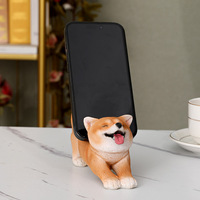 Support de téléphone en résine chat et chien, fait main, minimaliste, organiseur de bureau, cadeau idéal pour les amoureux des chats, accessoire pour la maison et le bureau