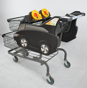 Carrello della spesa per bambini con cartoni animati in negozio per i membri carrello divertente e pratico per i piccoli acquirenti - Product Image 2