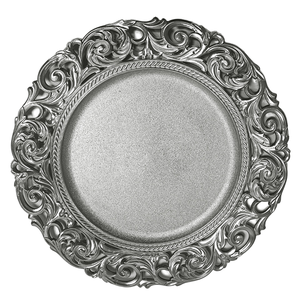 Assiettes de Présentation <span class=keywords><strong>en</strong></span> <span class=keywords><strong>Gros</strong></span>, Dorées de Luxe, de Haute Qualité, Durables, Réutilisables, à Design Creux <span class=keywords><strong>en</strong></span> PP pour Mariages et Fêtes - Product Image 4