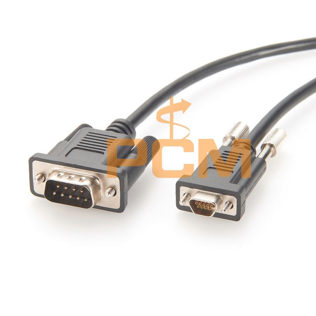 DB9 Male to Micro Db9 Male Cable for Controller, Null Modem Serial Cable Micro-DB9 to DB9