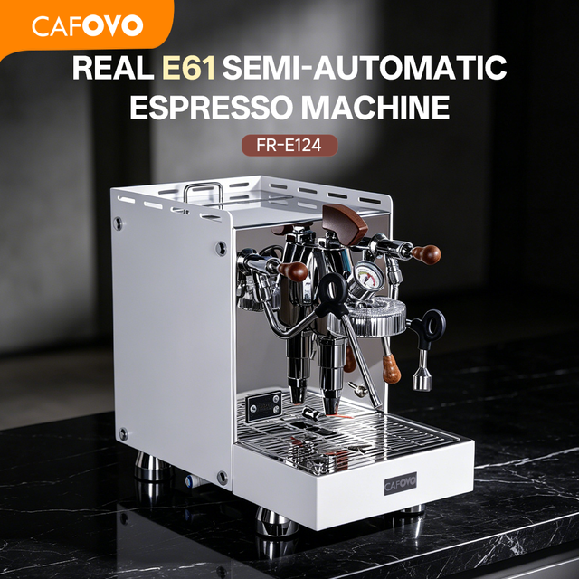 Commercial Espresso Machine Dual Boiler E61 Group PID Control 58mm Portafilter