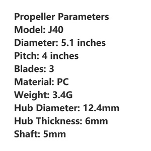 ใบพัด HQ Prop <span class=keywords><strong>PC</strong></span> 3 ใบพัด ขนาด 5.1 นิ้ว รุ่น J40 ใบพัดสามใบ 5.1x4x3 แกน 5 มม. สำหรับโดรน FPV แข่งความเร็วและฟรีสไตล์ - Product Image 4