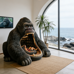 लक्जरी गोरिल्ला थीम सोफे बिस्तर होटल लॉबी फर्नीचर इंटरैक्टिव अंडरवाटर व्यू लिविंग रूम रीक्लीयर आधुनिक रचनात्मक कला सोफे - Product Image 6