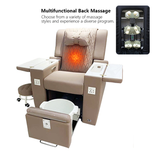 Luxus verstellbare Liege Pediküre Stühle Set mit Whirlpool Badewanne Spa Massage Fuß Sofa & Pipeless Drainage für Nagels tudio - Product Image 5