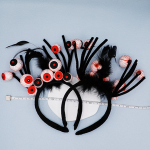 Halloween Spooky Ghost Festival Costume Cosplay Accessoires Globes oculaires rouge sang Bandeau pour <span class=keywords><strong>maison</strong></span> <span class=keywords><strong>hantée</strong></span> Fête Cosplay Chapeaux - Product Image 2