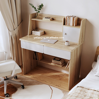 Table en bois moderne pour enfants pour l'étude Bureau minimaliste de chevet à domicile Étagère à livres