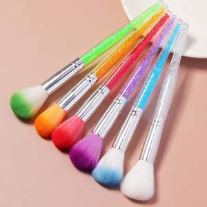 HQ Mixed Proc Discount Soft Fiber Nail Brushes Manicure Tools Cleaning Brush <b>Gel</b> Remove Dust Powder Nail Pedicure Care - Product Image 2