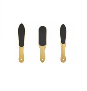 Lime à pieds en bois pour pédicure, élimination des callosités, double face, râpe à pieds, outil de soin des ongles, vente en gros - Product Image 3