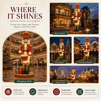 Lanterne géante en forme de casse-noisette pour la décoration des parcs de Noël et les festivals de lumières