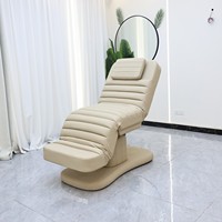 Table de massage électrique de luxe pour salon de beauté, avec revêtement en cuir PU, 3 moteurs réglables, idéale pour chambre, extérieur et salle de bain - Offre Spéciale