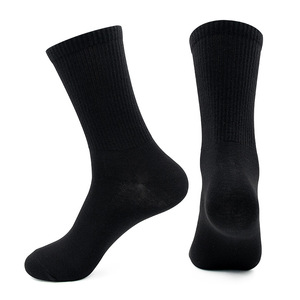 Calzini Casual Unisex in Cotone Pettinato con Fascia in Gomma Lunga, Tinta Unita, Assorbenti, per Primavera Estate - Product Image 1