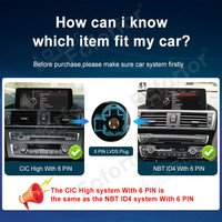 Foforfor 10,25 ''Linux inalámbrico Carplay pantalla Multimedia Bt Gps REPRODUCTOR DE Radio para coche para BMW3/4SeriesF30-36 2013-2017 NBT CIC CCC