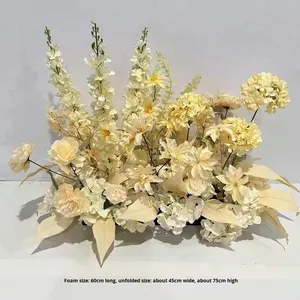 Flores de Hortensia Artificiales YOPIN, Hechas a Mano, Estilo Moderno, Color Azul, para Pascua, Bodas, San Valentín - Product Image 4