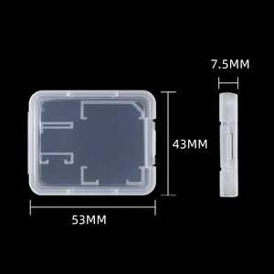 Supporto per scheda di memoria di stoccaggio dell'imballaggio in plastica Mini supporto per scheda SD in plastica sottile per scheda Micro SD