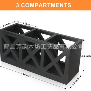 Boîte de rangement de cuisine en bois, organisateur multifonction pour couverts et épices, design minimaliste - Product Image 5