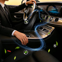 Diffuseur de parfum pour voiture avec clip de fixation sur grille d'aération, rotation à 360 degrés et support magnétique pour téléphone