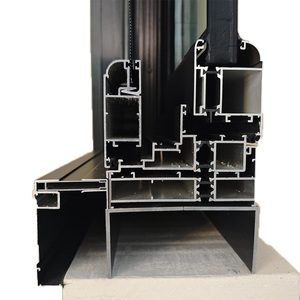 Fenêtres en <span class=keywords><strong>baie</strong></span> en aluminium en verre réfléchissant <span class=keywords><strong>Joint</strong></span> de blocage thermique résistant aux intempéries pour salons et cafés - Product Image 5