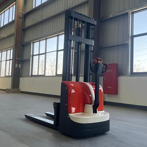 Apilador eléctrico Sharefer de 1,5 toneladas (1500kg) de 48V, alta eficiencia para el manejo de almacenes, elevador industrial de tipo medio - Product Image 3