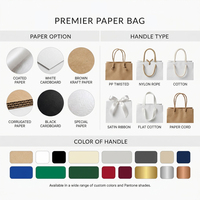 Sac de shopping en papier kraft recyclé blanc imprimé découpé sur mesure avec votre propre logo et poignée découpée