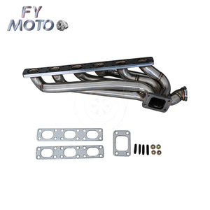 Turbo Header para <span class=keywords><strong>BMW</strong></span> E36 <span class=keywords><strong>320I</strong></span> 323i 325i M3 S50 M50 M52 S50 S52 <span class=keywords><strong>1992</strong></span>- 1998 T3 brida de acero al carbono - Product Image 3
