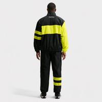 Ensemble de survêtement rétro années 90 à blocs de couleur 2 pièces pour homme, veste coupe-vent zippée, col montant, pantalon de jogging à poignets élastiques, production ODM