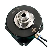 Mandrin vertical pneumatique fixe JAS-25 à trou traversant, haute rigidité, pour applications de perçage et de fraisage CNC