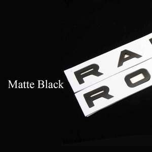 Emblema 3D in ABS Cromato Nero con Logo Range Rover, Lettere per <span class=keywords><strong>Bagagliaio</strong></span>, Griglia Frontale e Cofano, Adesivo Accessorio per Range Rover - Product Image 5