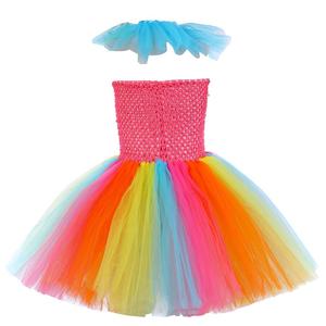 Vestido de Tul de Payaso <span class=keywords><strong>para</strong></span> Niños, Estilo Moderno, Inspirado en Halloween, Hecho a Mano, Arcoíris, <span class=keywords><strong>para</strong></span> Carnaval, Cosplay, <span class=keywords><strong>Ropa</strong></span> Brillante - Product Image 3