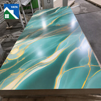 Panneaux muraux de douche en PVC effet marbre, design moderne, légers, avec revêtement UV, 4x8 pieds, résistants à l'humidité, pour projets de bricolage à domicile