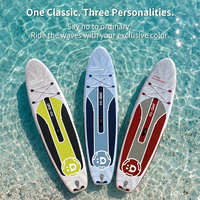Planche de paddle gonflable YoBoat 10'6" Botanical PVC All Around SUP avec aileron et sac de transport