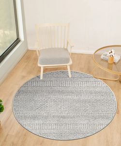 Hand <b>Tufted</b> Wool <b>Rug</b> In Maroc Black Featuring Bold Geometric And Stripes Patterns Designed For Modern Living Rooms Bedrooms - Product Image 4