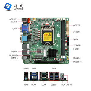 H110 LGA1151 I7 I5 DDR4ช่องคู่ HD VGA 2 LAN 2 COM เมนบอร์ด Win10 PCIe สำหรับตั้งโต๊ะขนาดเล็ก ITX - Product Image 2